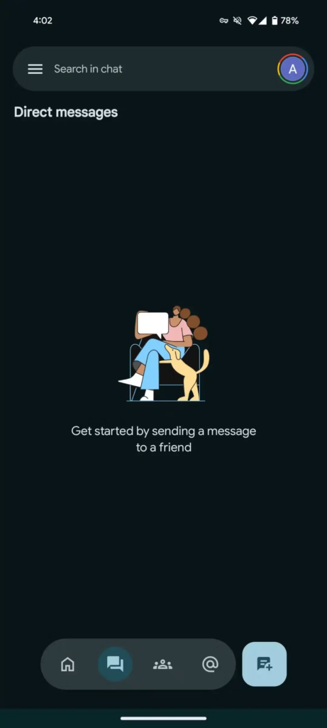 Google Chat for Android: Redesign in the app 4 Google Chat for Android: Redesign in the app