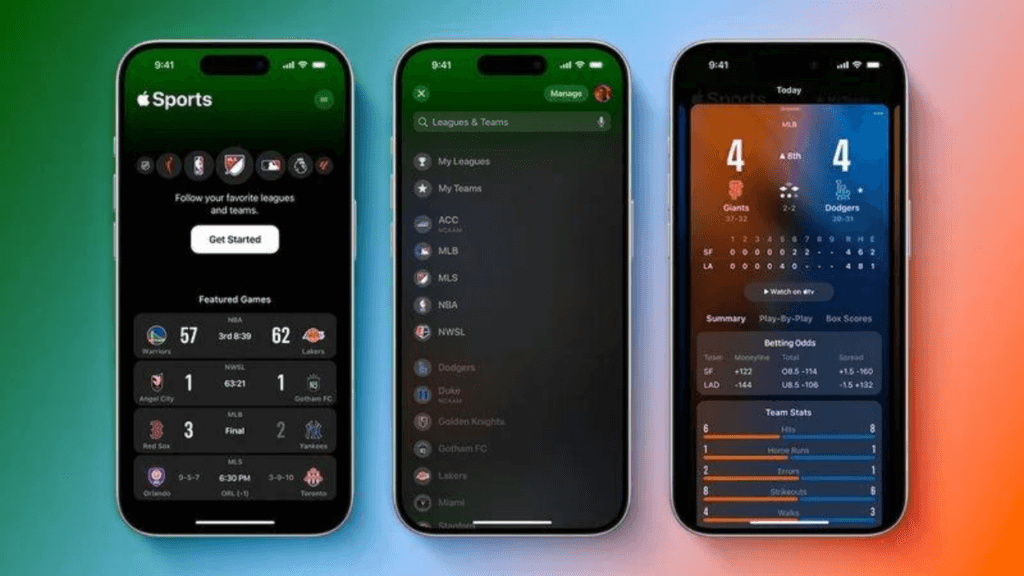 Το Apple Sports ενημερώθηκε για τα NBA και NHL Playoffs