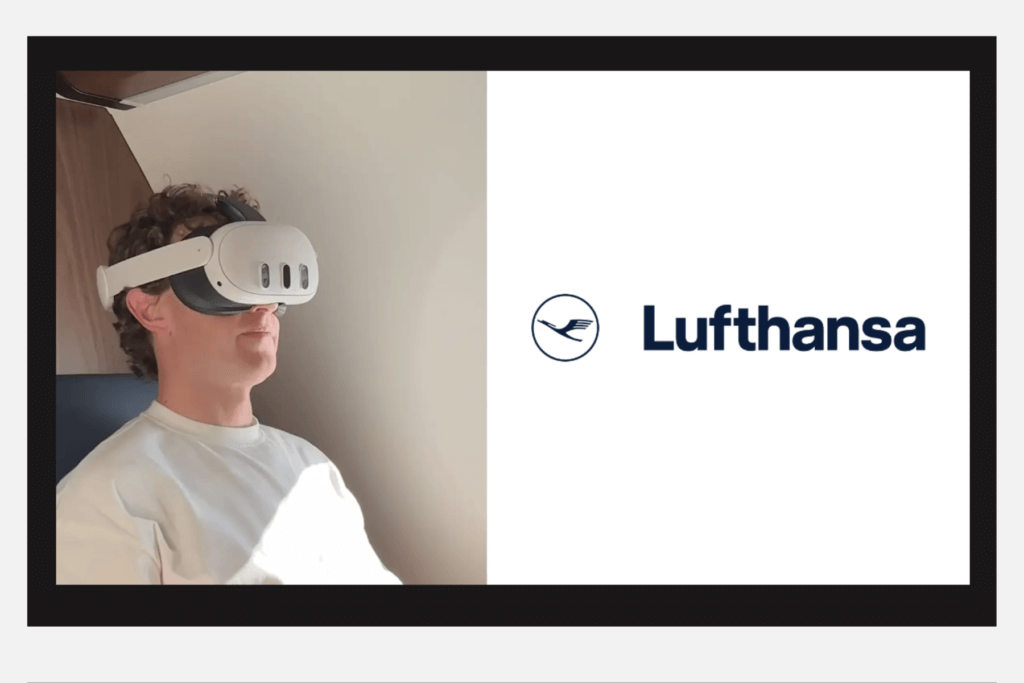 Lufthansa: Testing Meta Quest 3 headset on Business Class 1 passengers lufthansa meta quest 3
