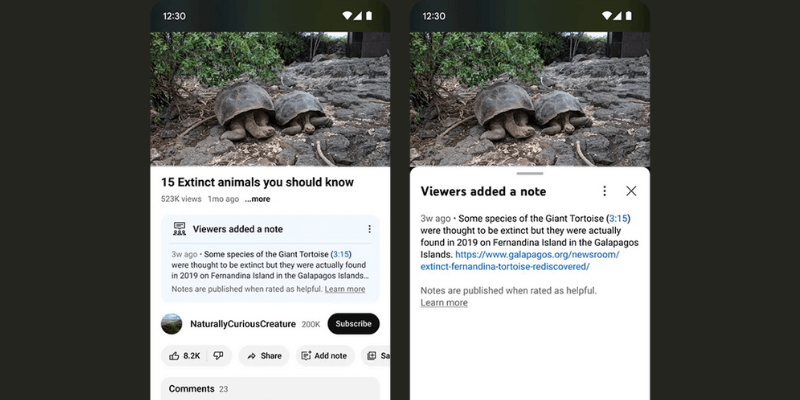 YouTube: Users can now add notes to videos 2 youtube notes