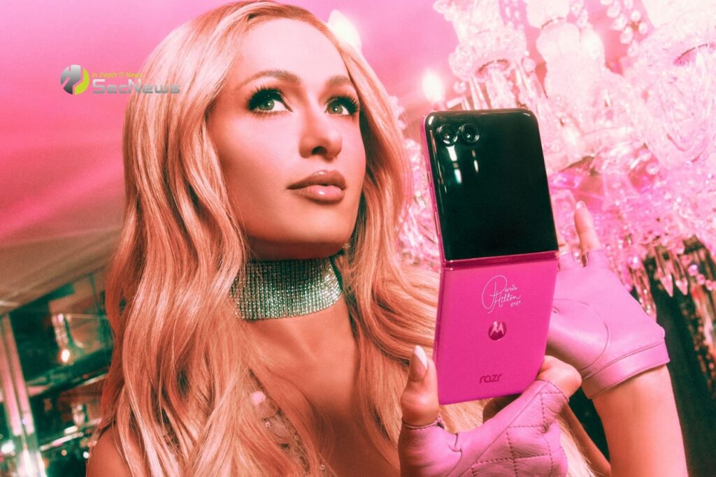 Limited edition Motorola Razr Plus in collaboration with Paris Hilton 1 Motorola Razr Paris Hilton