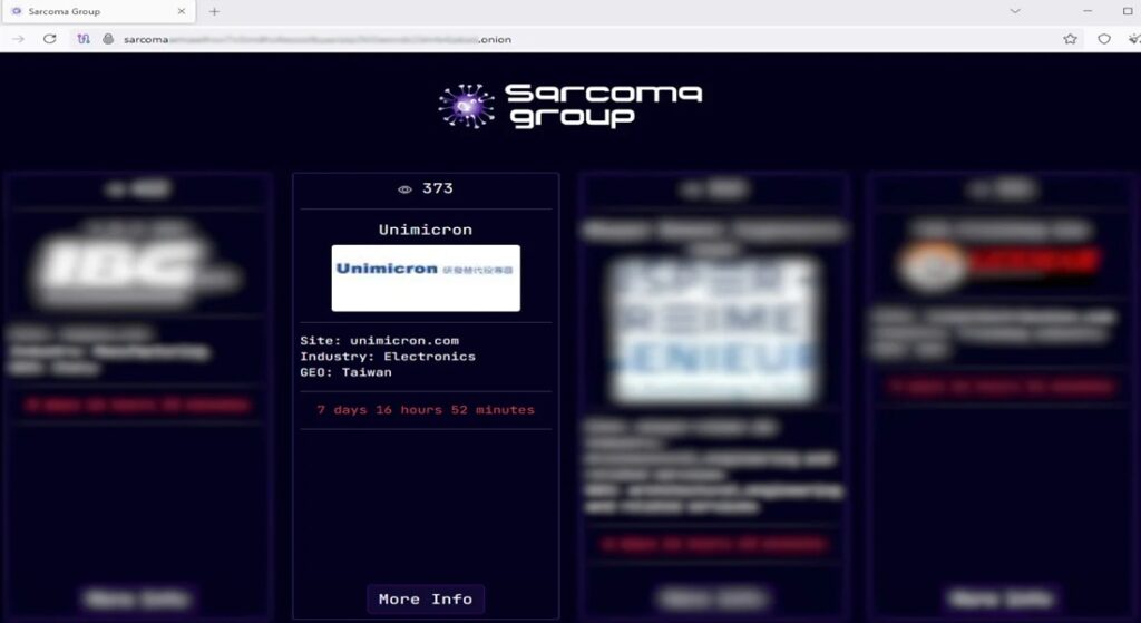 Unimicron: Το ransomware Sarcoma πίσω από την πρόσφατη επίθεση; 2 Unimicron: Το ransomware Sarcoma πίσω από την πρόσφατη επίθεση;
