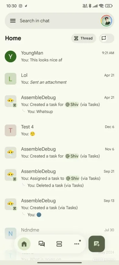 Το Google Chat δοκιμάζει μια νέα εμφάνιση Expressive 2 Το Google Chat δοκιμάζει μια νέα εμφάνιση Expressive