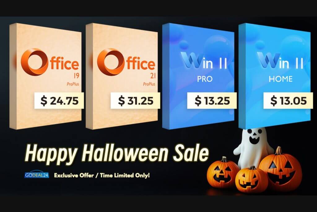 Godeal24 Halloween Software Sale Office