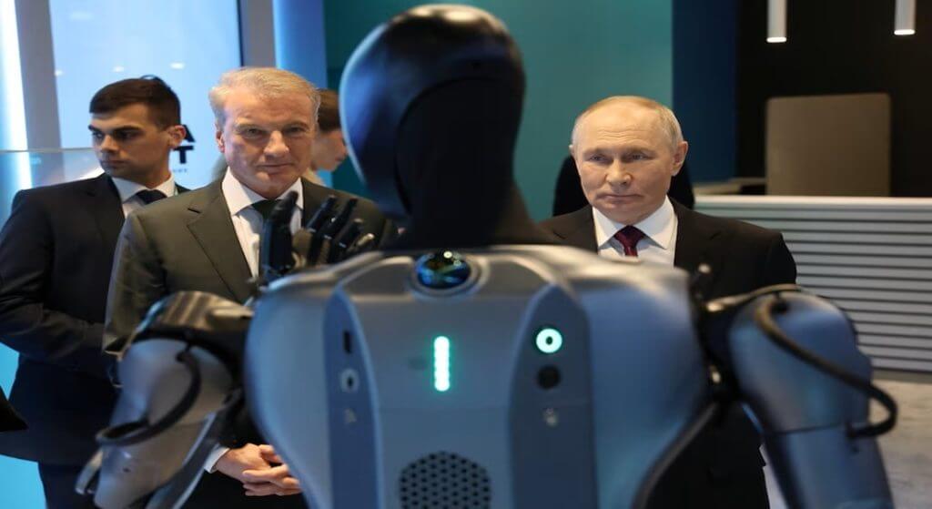 Humanoid robot danced for Vladimir Putin 3 Humanoid robot dances for Vladimir Putin