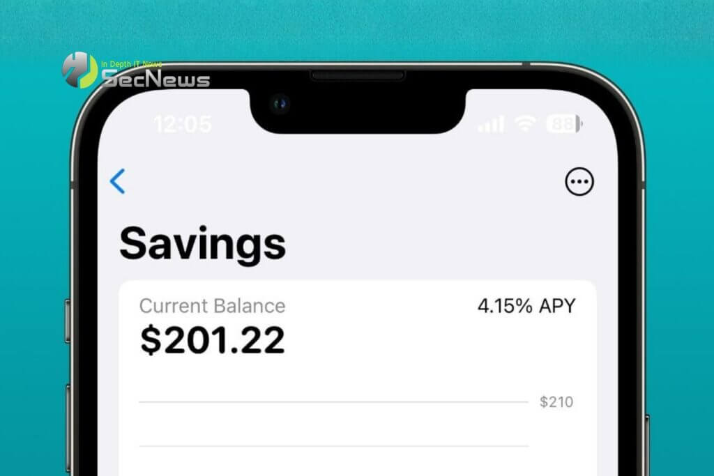 Apple Savings appears online but only for document access 1 Apple Savings