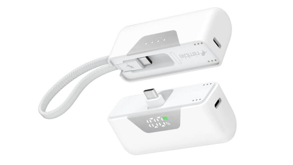 Nimble's SharePower is a 10,000mAh Power Bank that splits into two