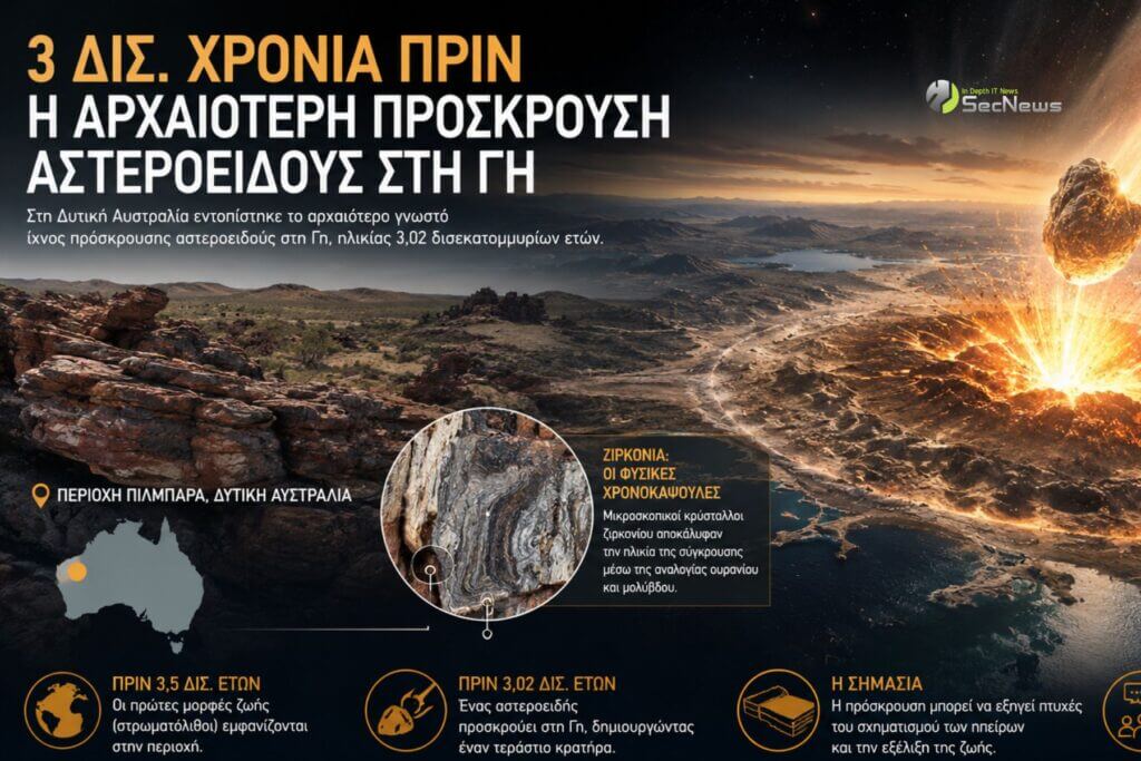 3 billion years old: The oldest asteroid crater on Earth 1 oldest asteroid crater on Earth
