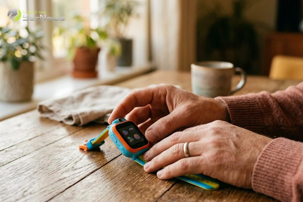 Hackers Tracked Child Through Kids' Smartwatch — What Parents Need to Know 3 Parent examines child's smartwatch