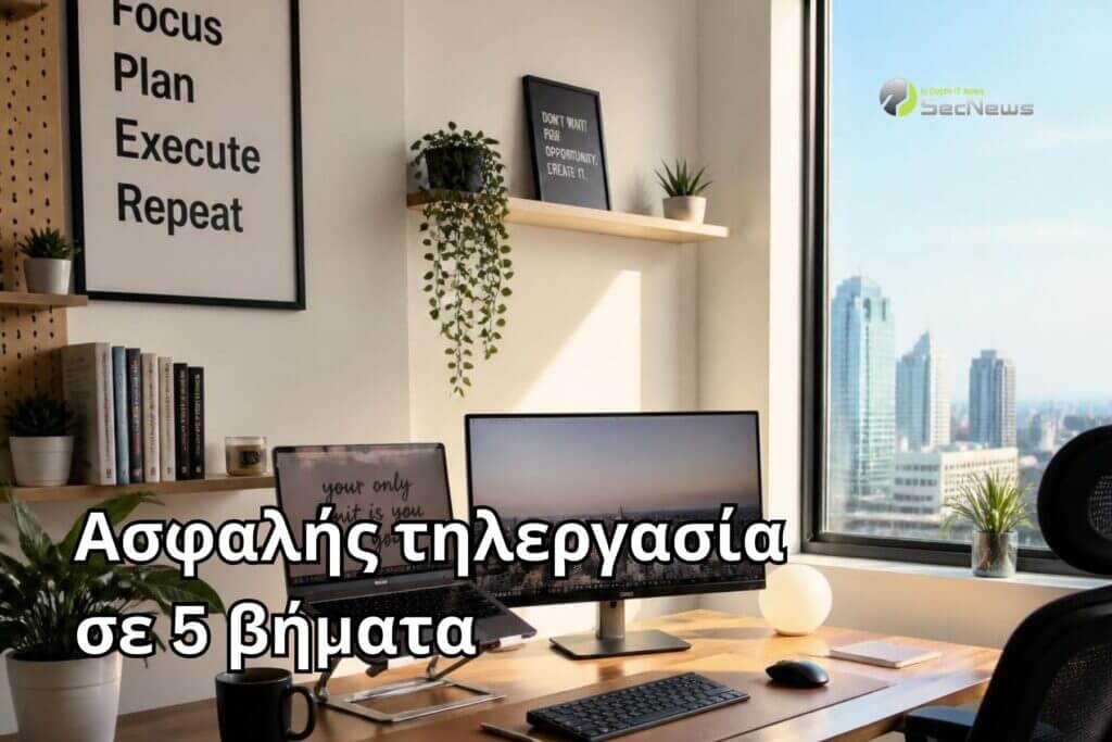 Πώς να οργανώσεις ασφαλή τηλεργασία σε 5 βήματα 1 τηλεργασία