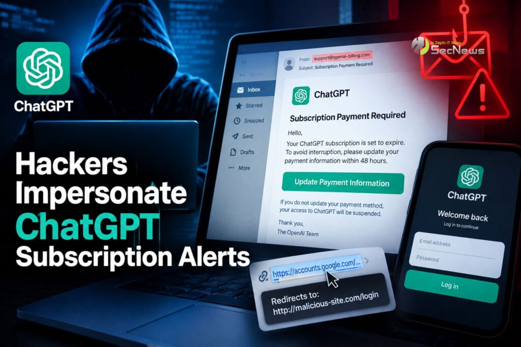 ChatGPT Phishing: Χάκερ κλέβουν κωδικούς μέσω ψεύτικων ειδοποιήσεων 1 ChatGPT Phishing