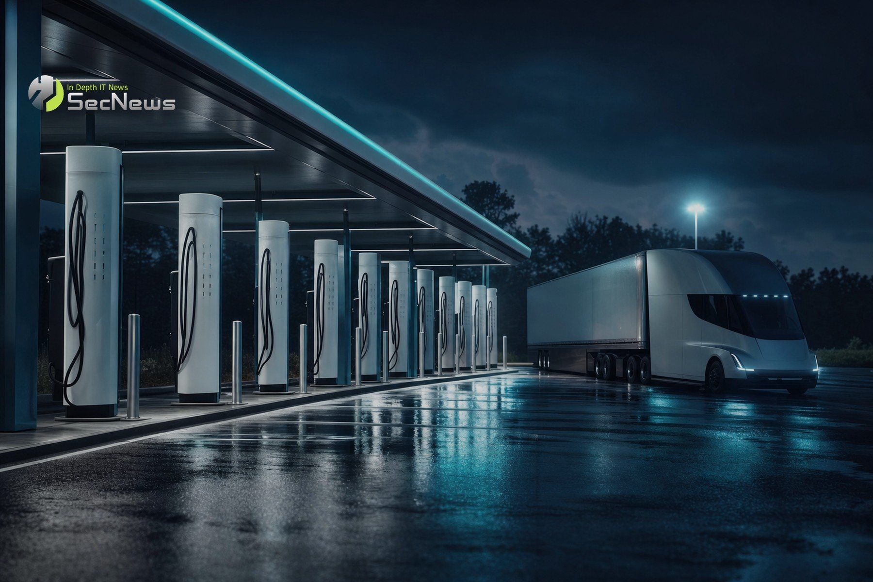 Tesla opens 14 Semi Megacharger stations between Atlanta and Savannah 1 Article image: Tesla opens 14 Semi Megacharger stalls between Atlanta and Savannah